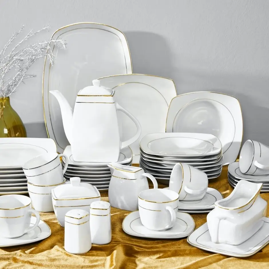 Allure Porcelain Dinner and Completer Sets